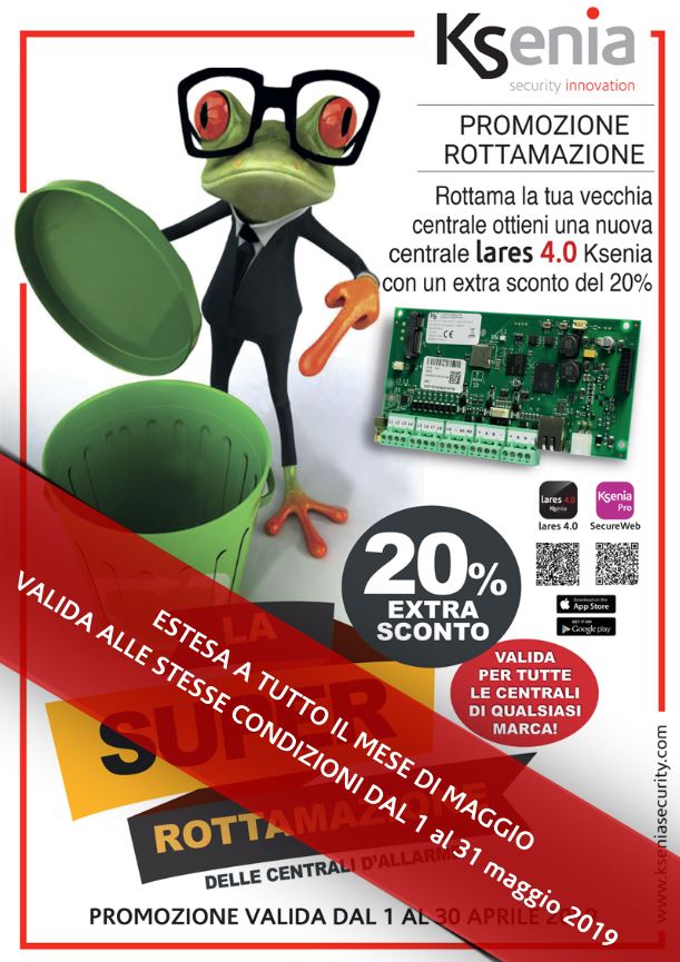 rottamazione vecchie schede di qualsiasi centrale